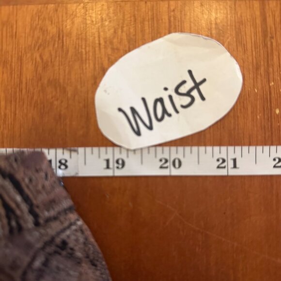 Anne Klein Brown Paisley Silk Midi Skirt Size 20W - Picture 3 of 6